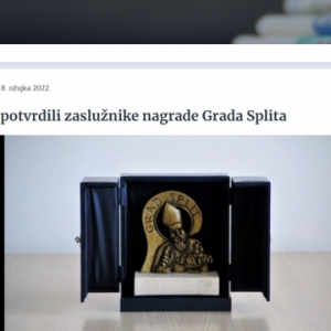 Predsjedniku Eminu Sarajliću - osobna nagrada Grada Splita za 2021. godinu!